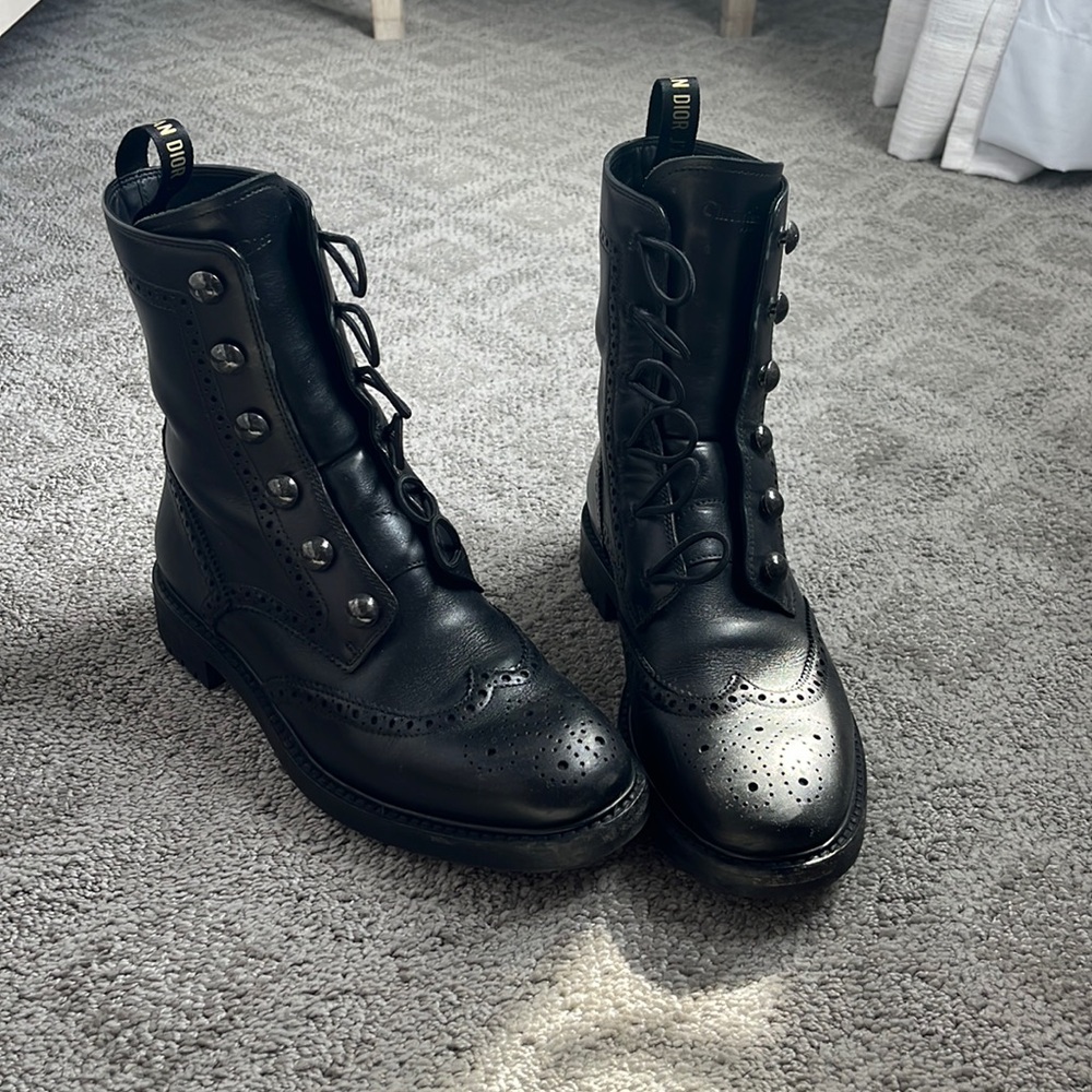 CHRISTIAN DIOR combat boots